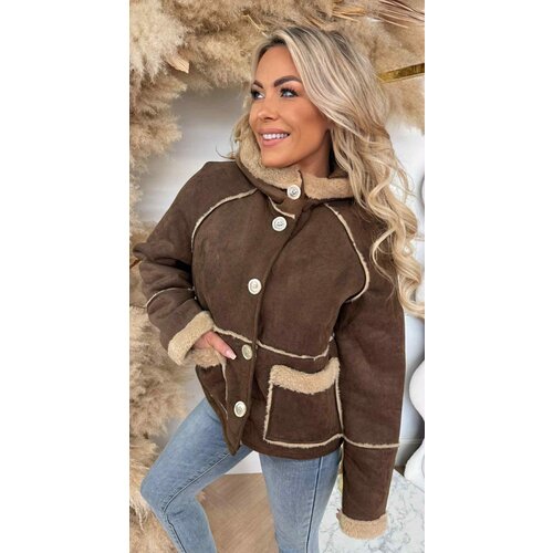 LAMMY COAT 8823 CHOCO LAMMY COAT 8823 CHOCO