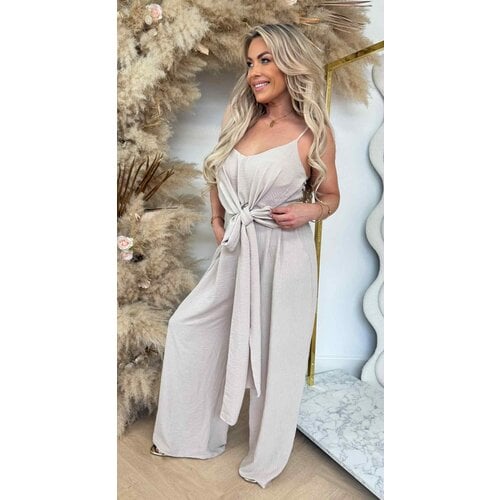 STRIK JUMPSUIT BEIGE STRIK JUMPSUIT BEIGE