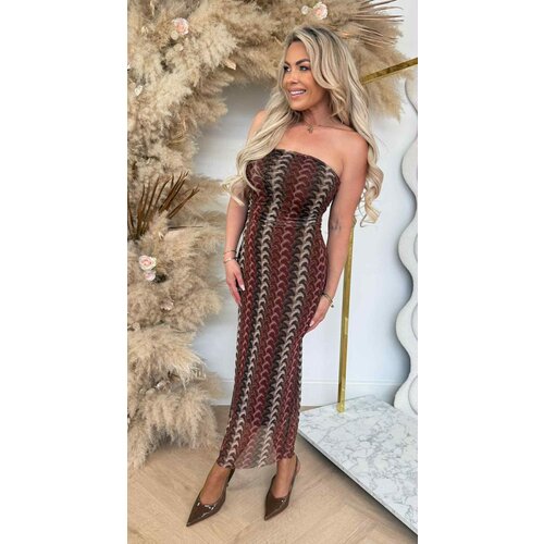 ARIEL STRAPLESS DRESS CHOCO ARIEL STRAPLESS DRESS CHOCO