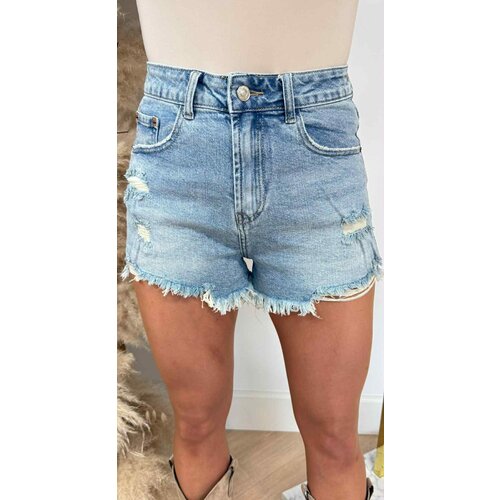 DESTROYED SHORT LW-712 DENIMBLUE DESTROYED SHORT LW-712 DENIMBLUE