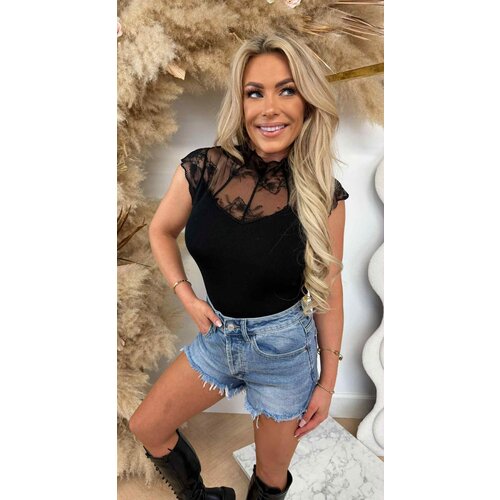 LACY TOP 9092 BLACK LACY TOP 9092 BLACK