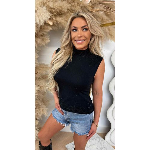 GLITTER SPARKLING TOP 9167 BLACK GLITTER SPARKLING TOP 9167 BLACK