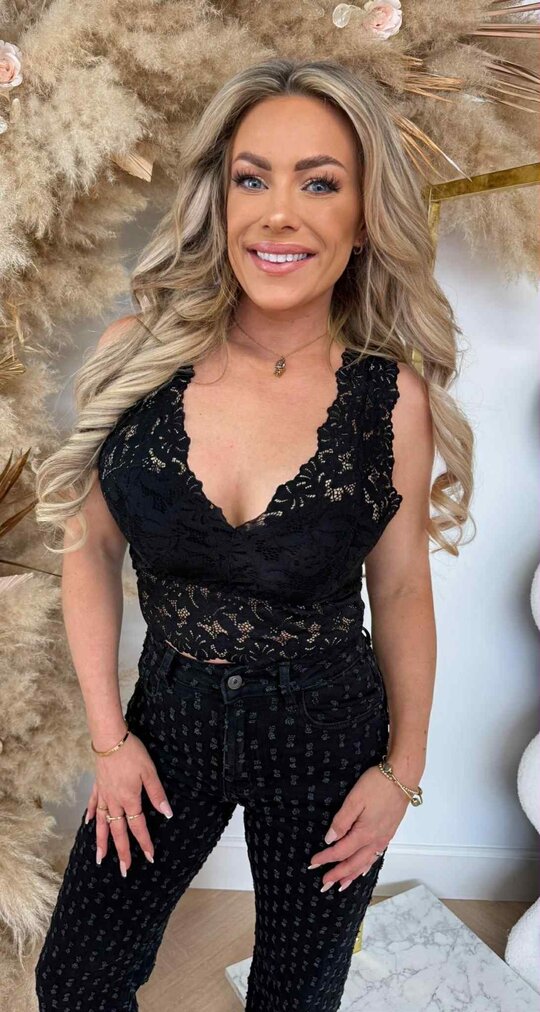 LAMI LACE TOP BLACK