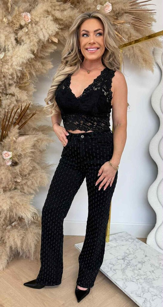 LAMI LACE TOP BLACK