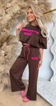 NYC BROOK SET CHOCO/PINK
