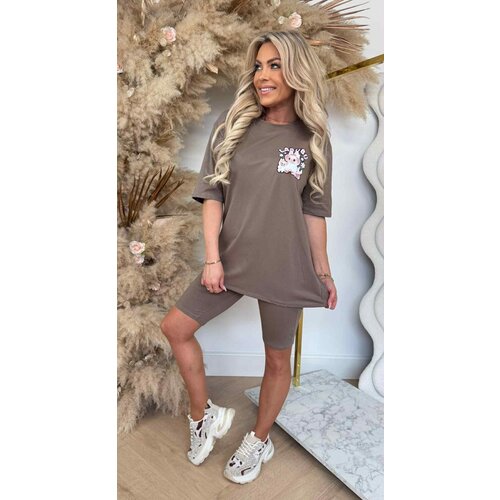 INSPIRED LABUBU BIKER SET TAUPE INSPIRED LABUBU BIKER SET TAUPE