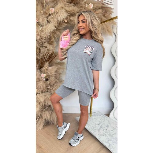 INSPIRED LABUBU BIKER SET GREY INSPIRED LABUBU BIKER SET GREY