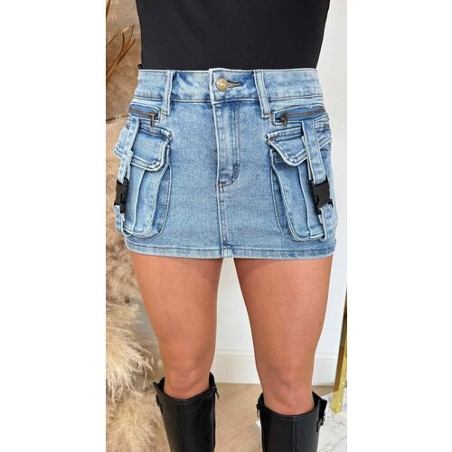 MINI CARGO SKIRT LY130 DENIMBLUE MINI CARGO SKIRT LY130 DENIMBLUE