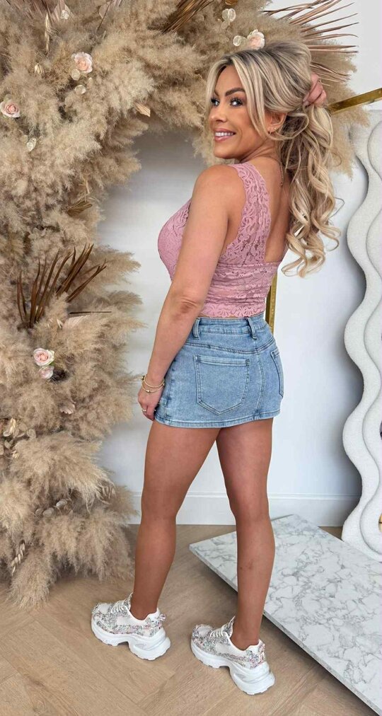 LAMI LACE TOP PINK
