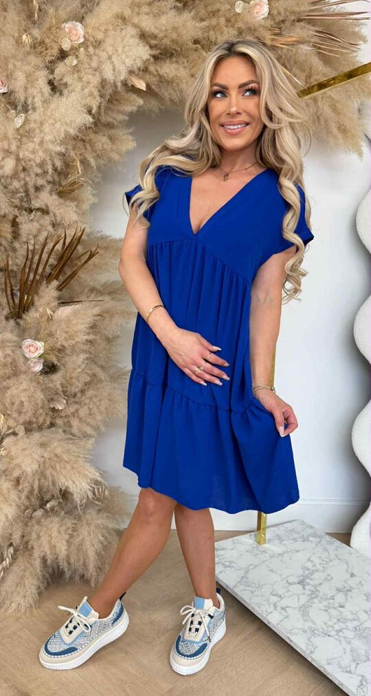BOHO BASIC DRESS KINGSBLUE