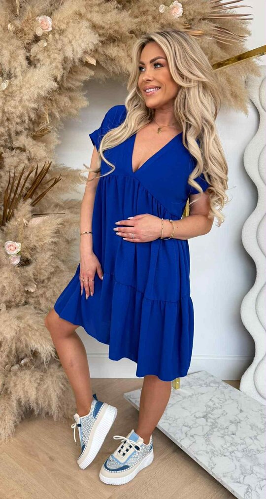 BOHO BASIC DRESS KINGSBLUE
