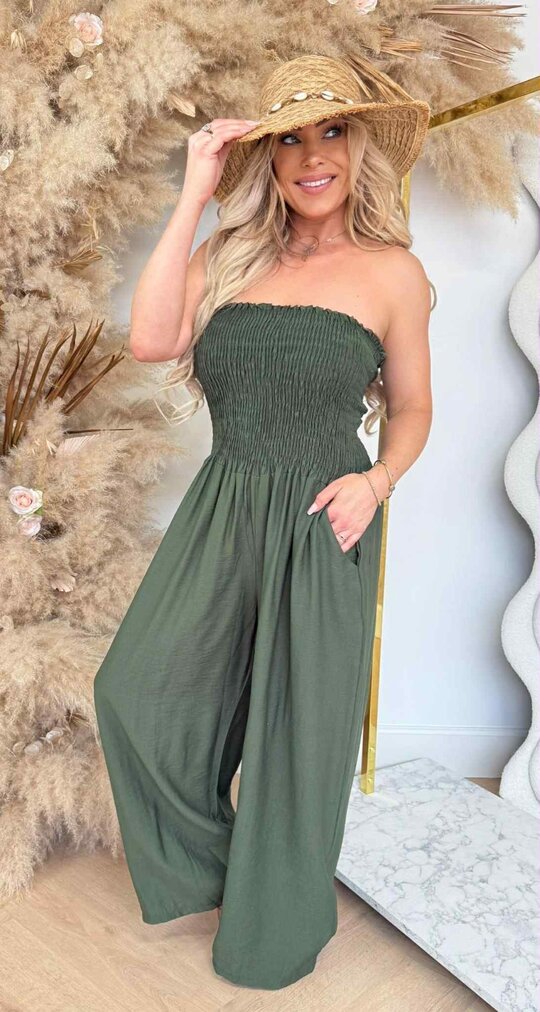 STRAPLESS COMFY JUMPER ARMYGREEN