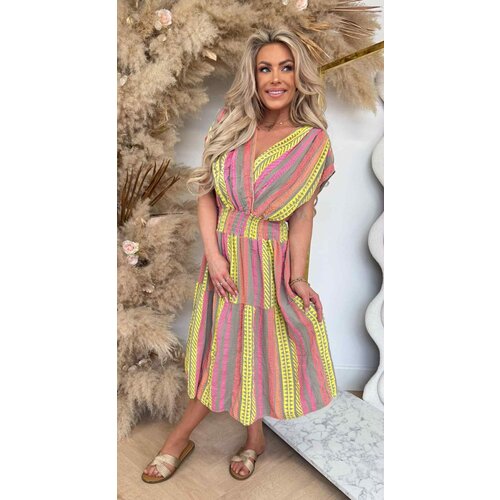 FASHION COTTON MAAIKE DRESS TAUPE FASHION COTTON MAAIKE DRESS TAUPE