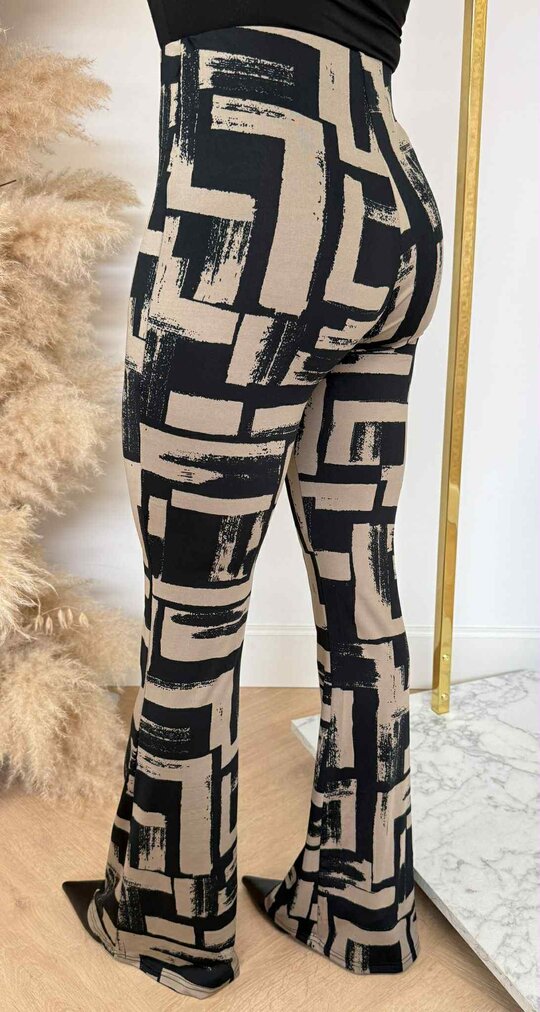 BY SWAN TRAVEL PRINT FLAIR 9187 CAMEL