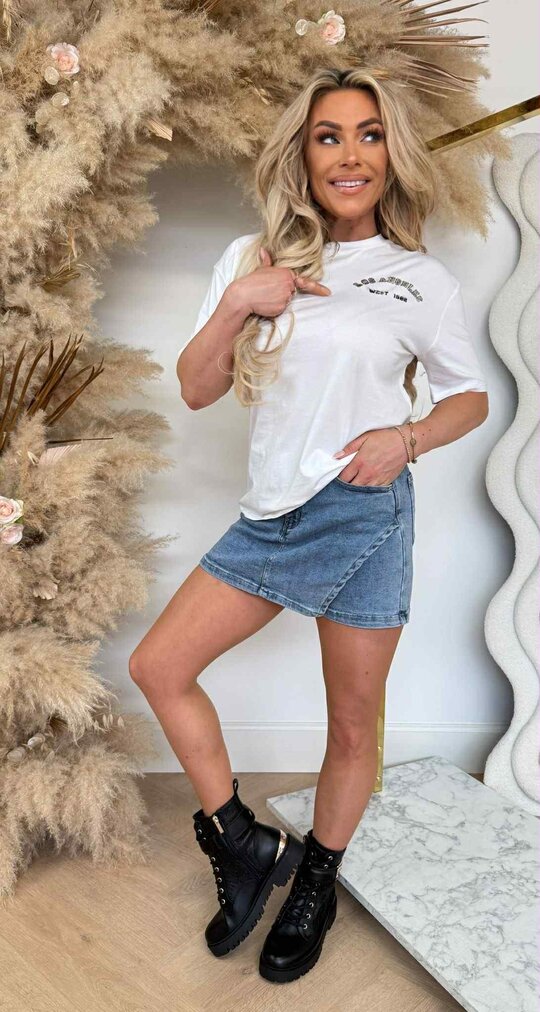 LOS ANGELES LEOPARD SHIRT 267 WHITE