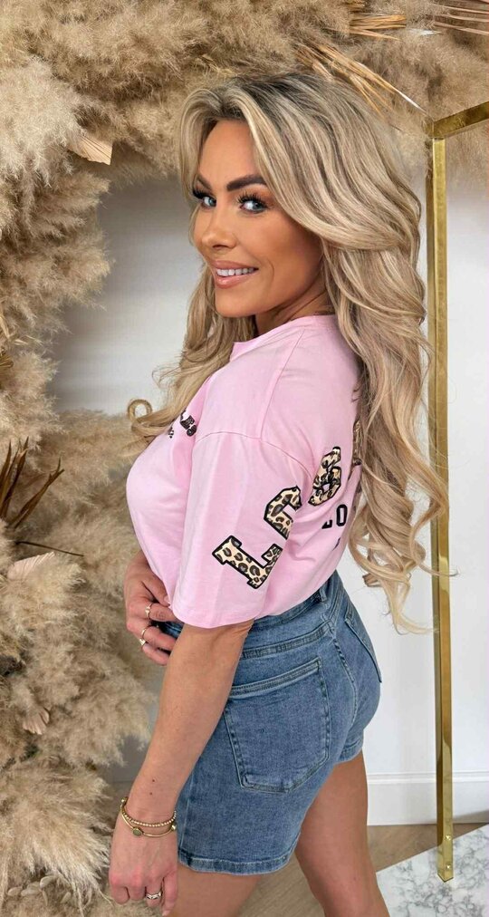 LOS ANGELES LEOPARD SHIRT 267 PINK