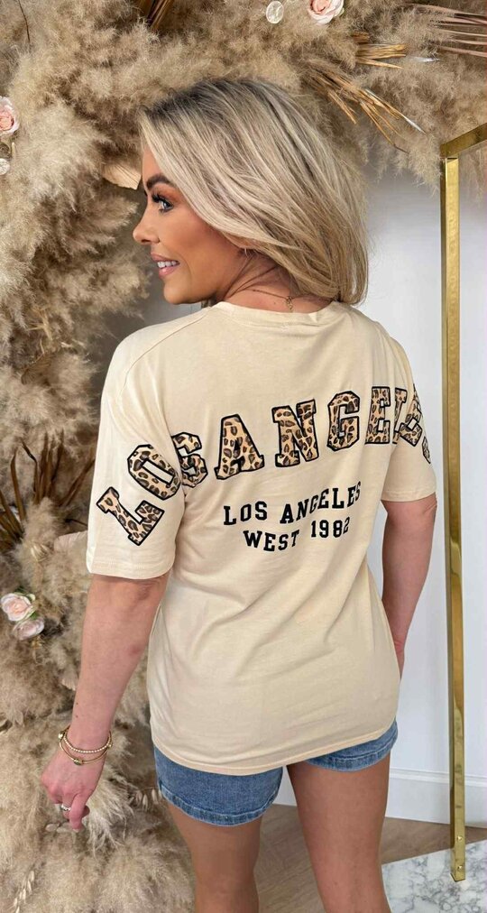 LOS ANGELES LEOPARD SHIRT 267 BEIGE