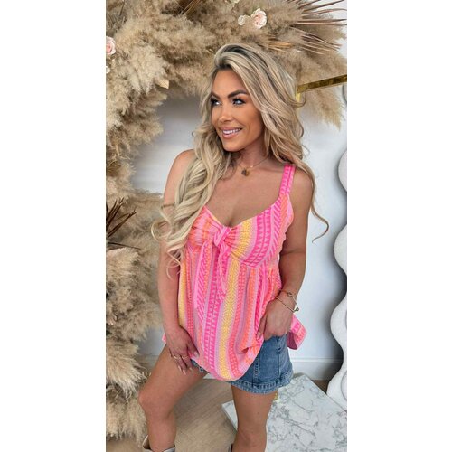 BOW IBIZA TOP PINK/YELLOW/ORANGE BOW IBIZA TOP PINK/YELLOW/ORANGE