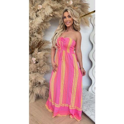 HAWAII PRINT SUMMER DRESS CORAL/COLOR HAWAII PRINT SUMMER DRESS CORAL/COLOR