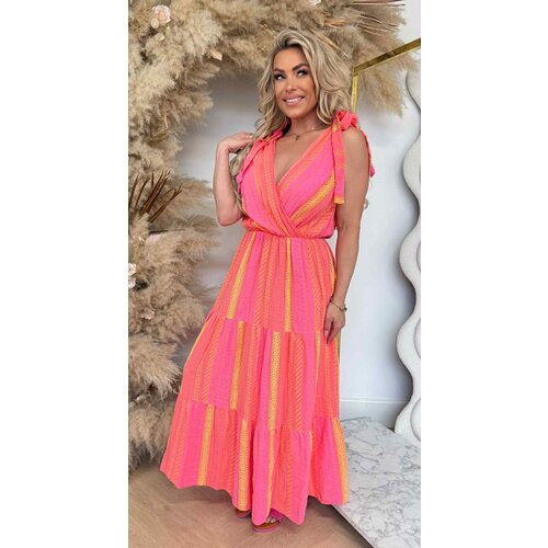KNOOP IBIZA MAXI DRESS CORAL KNOOP IBIZA MAXI DRESS CORAL
