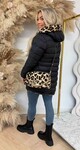 REVERSIBLE BESTSELLER JACKET 5630 BLACK/BEIGE/LEO
