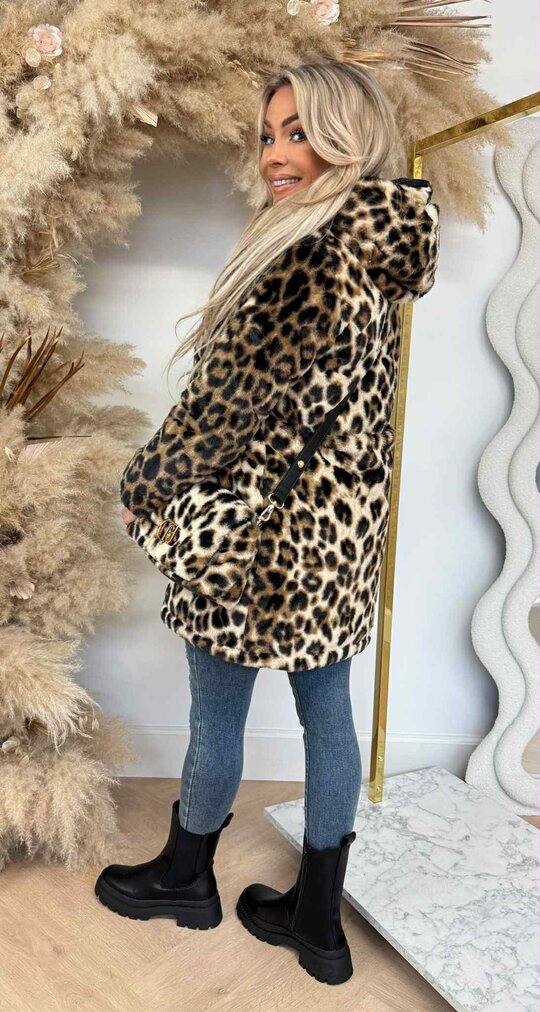 REVERSIBLE BESTSELLER JACKET 5630 BLACK/BEIGE/LEO