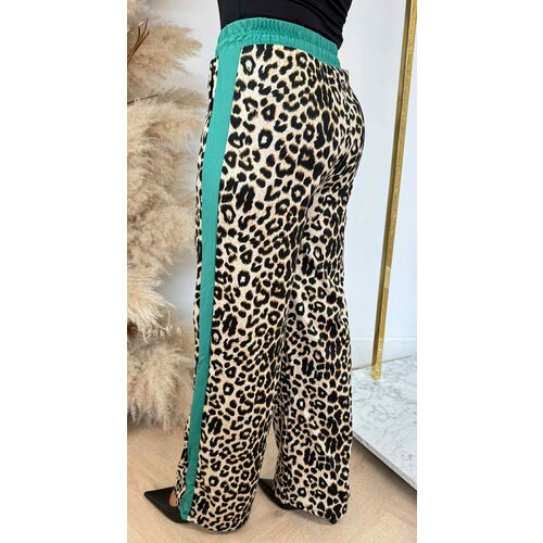 LEOPARD STRIPE PANTS 1435 GREEN LEOPARD STRIPE PANTS 1435 GREEN