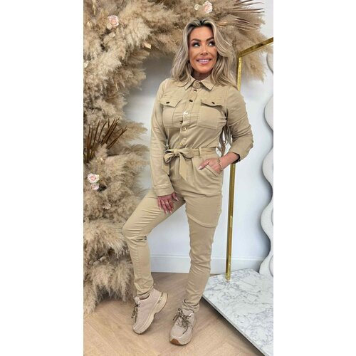 BUTTON JUMPER 10289 BEIGE BUTTON JUMPER 10289 BEIGE