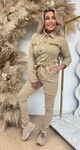 BUTTON JUMPER 10289 BEIGE