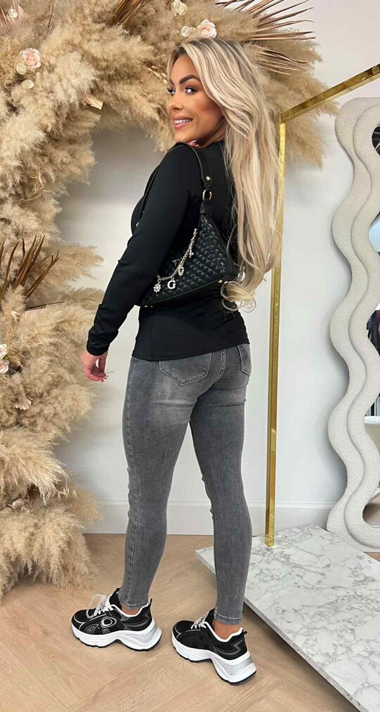 BASIC LONG SLEEVE TEE BLACK