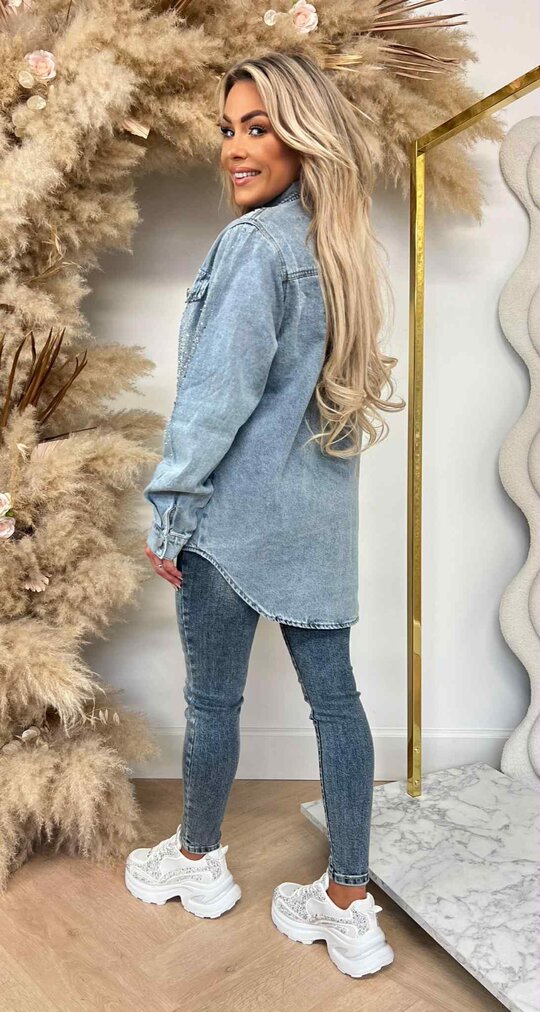 LAULIA GLITTER DENIM JACKET 0038