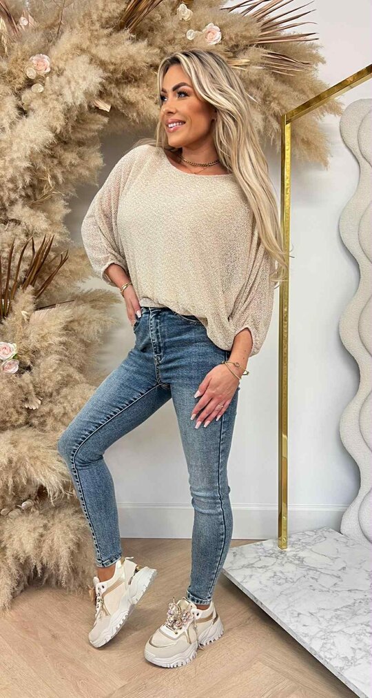 AVERY VLEERMUIS TOP LIGHTBEIGE