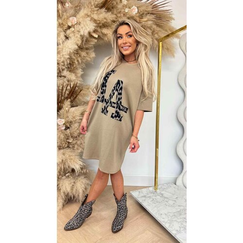 LA LEO LONG TEE BEIGE LA LEO LONG TEE BEIGE
