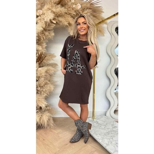 LA LEO LONG TEE CHOCO LA LEO LONG TEE CHOCO