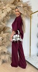 DORI SPLIT SET BURGUNDY