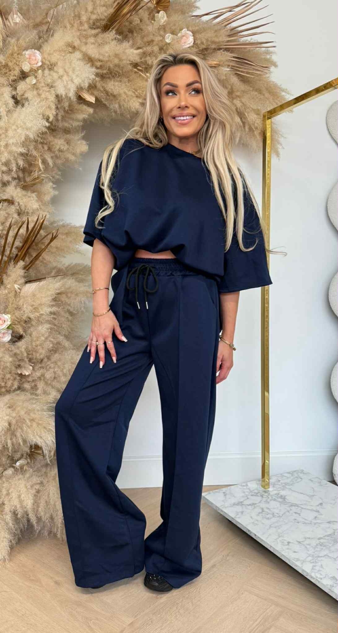 DORI SPLIT SET NAVY