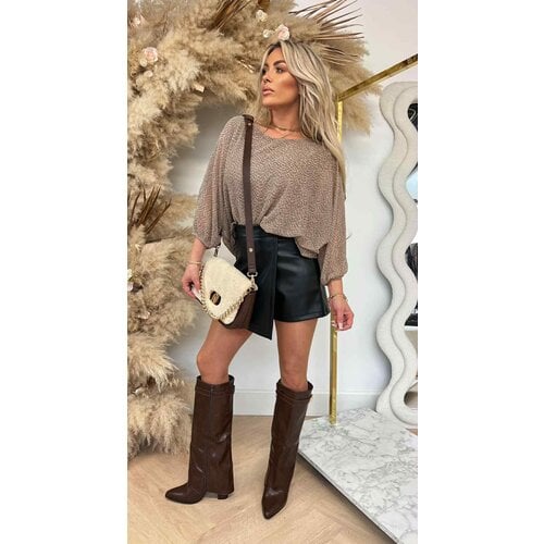 AVERY VLEERMUIS TOP BROWN AVERY VLEERMUIS TOP BROWN