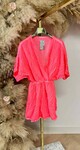 MICHELLE COTTON NEON PLAYSUIT NEONORANGE
