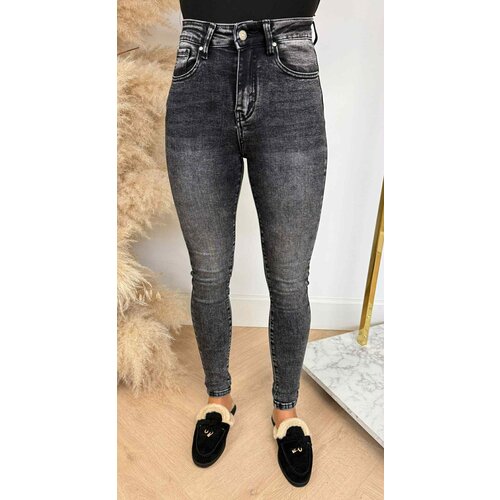 HIGH WAIST SKINNY JEANS 5348-3 DARKGREY HIGH WAIST SKINNY JEANS 5348-3 DARKGREY