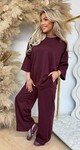 SARAH 2 PIECE SET BORDEAUX