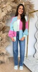SNUGGLE ME SOFTLY CARDIGAN PINK/MINT/BLUE SNUGGLE ME SOFTLY CARDIGAN PINK/MINT/BLUE