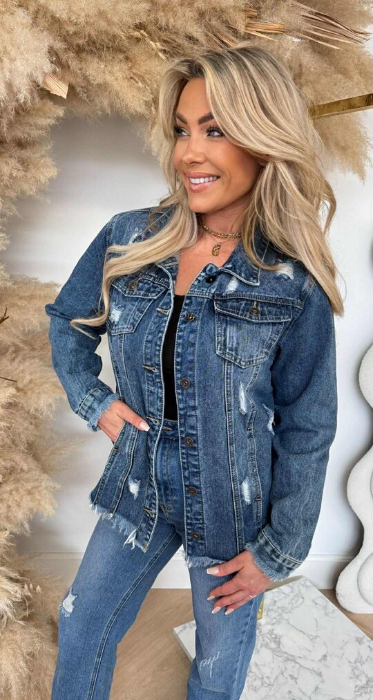 SECRET DENIM JACKET 30009 BLUE SECRET DENIM JACKET 30009 BLUE