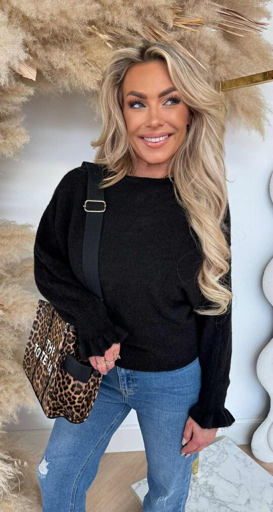 ROUCHE SOFT SWEAT BLACK ROUCHE SOFT SWEAT BLACK