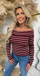 STRIPE TOP 375 WINE STRIPE TOP 375 WINE