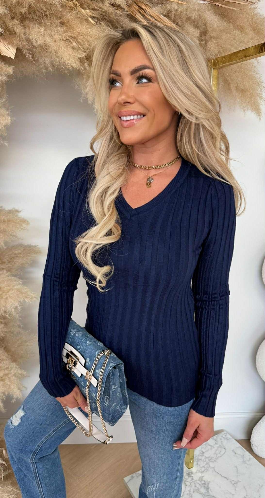 RIB V TOP 11073 NAVY RIB V TOP 11073 NAVY