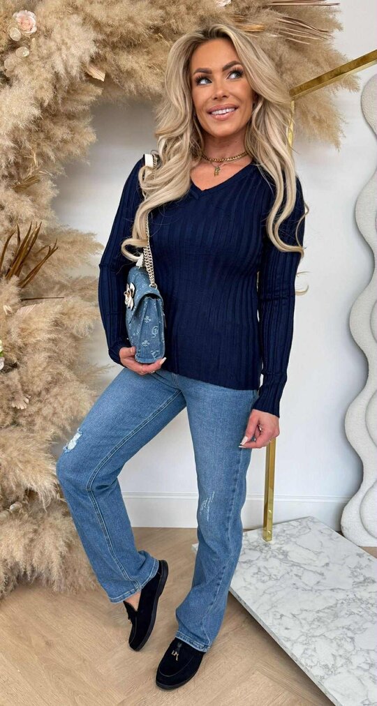 RIB V TOP 11073 NAVY RIB V TOP 11073 NAVY