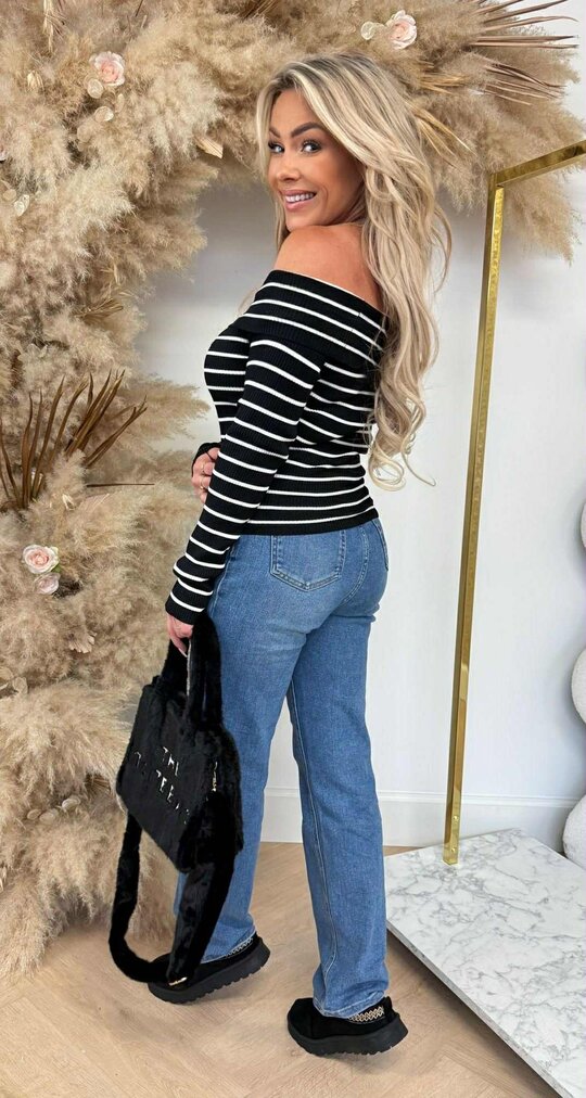 STRIPE TOP 375 BLACK STRIPE TOP 375 BLACK