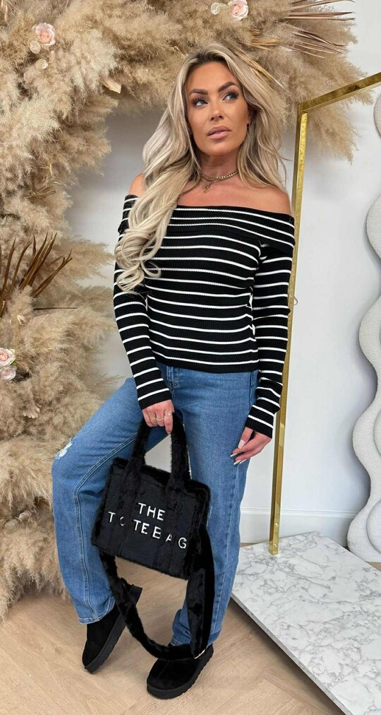 STRIPE TOP 375 BLACK STRIPE TOP 375 BLACK