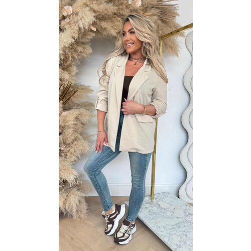 BASIC KRAAG VESTJE BEIGE BASIC KRAAG VESTJE BEIGE