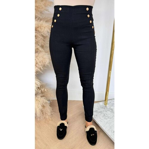 BUTTON STRETCHY TREGGING 786 BLACK BUTTON STRETCHY TREGGING 786 BLACK